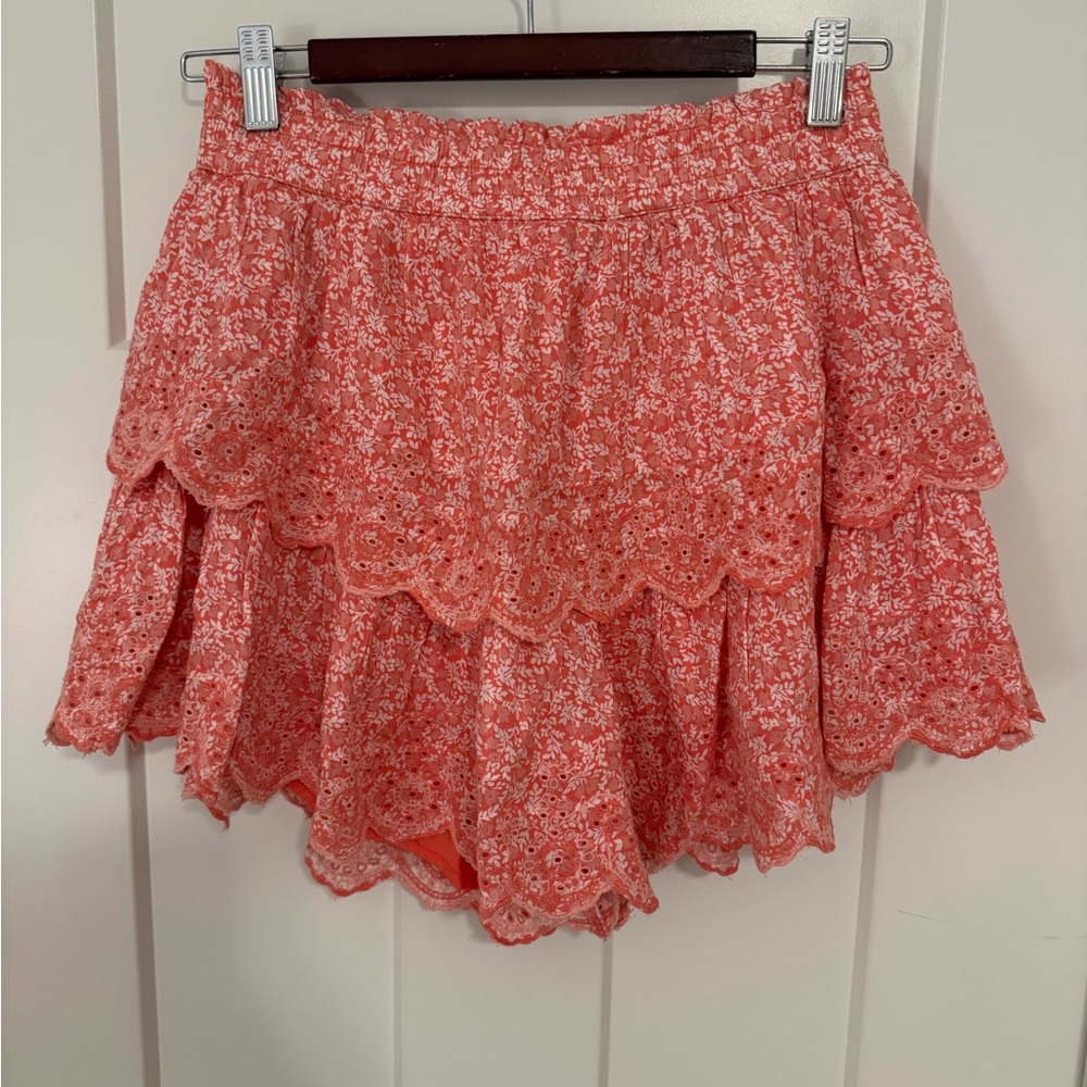 American Eagle Outfitters Coral Lace Skort